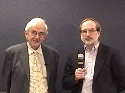 Dr. Graham Harding (on the left) standing side by side with Dr. Gregg Vanderheiden (on the right)